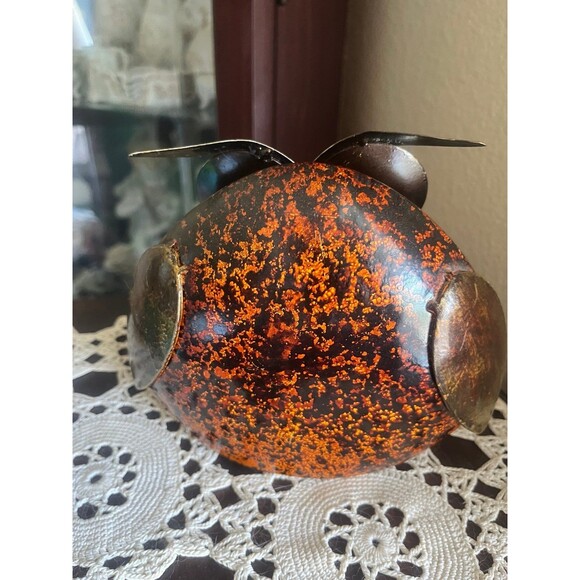 Art Deco Metal Art Owl Clock - Picture 3 of 5